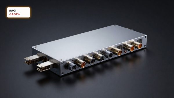 Applied Optoelectronics Plunge highlighted by 800G optical transceiver module on dark studio background
