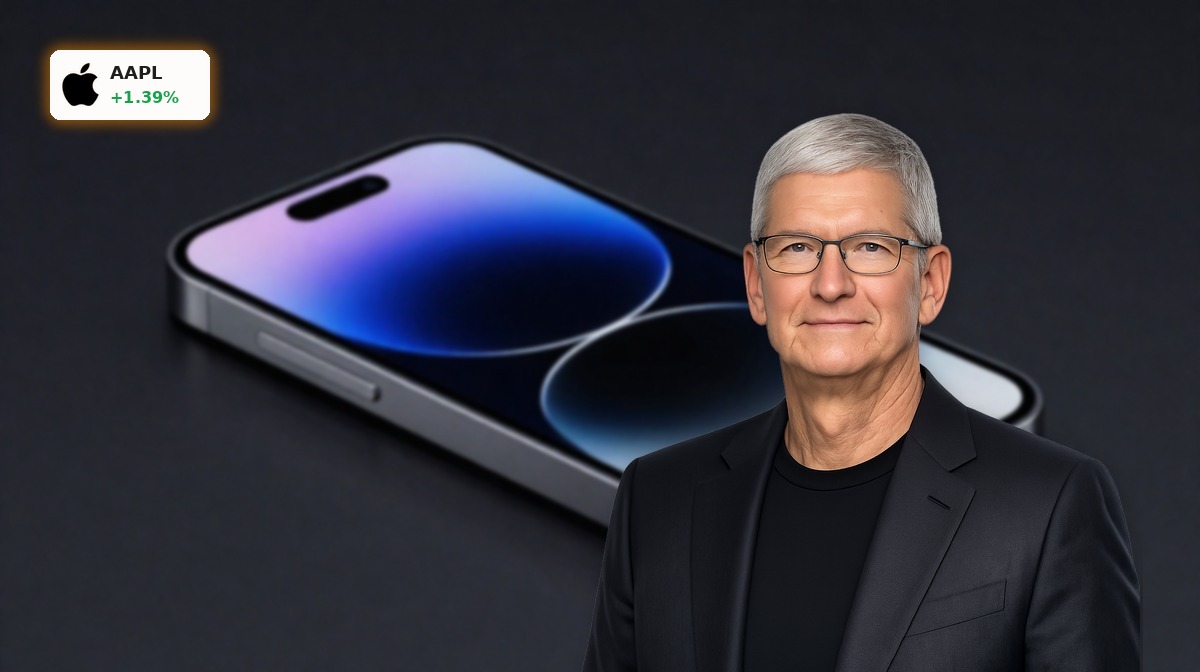 Apple Siri AI on iPhone in dark studio, highlighting on-device assistant and premium Apple hardware