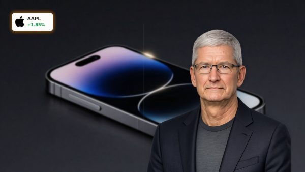 Apple Siri AI shown through a premium iPhone product shot highlighting on-device AI and advanced smartphone hardware