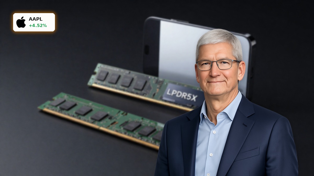 Apple Memory Chips +4.5%: China Supply Push Lifts Shares