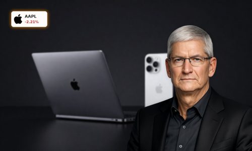 Apple Product Launch with MacBook Neo and iPhone 17e budget lineup on dark premium background