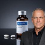 AbbVie MAVIRET Approval highlighted with MAVIRET antiviral treatment packaging for acute hepatitis C