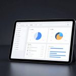 Autodesk Acquisition concept with enterprise tablet for industrial maintenance and asset management software