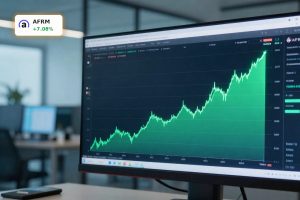 Affirm Forecast highlighted by a rising AFRM stock chart on a modern trading screen