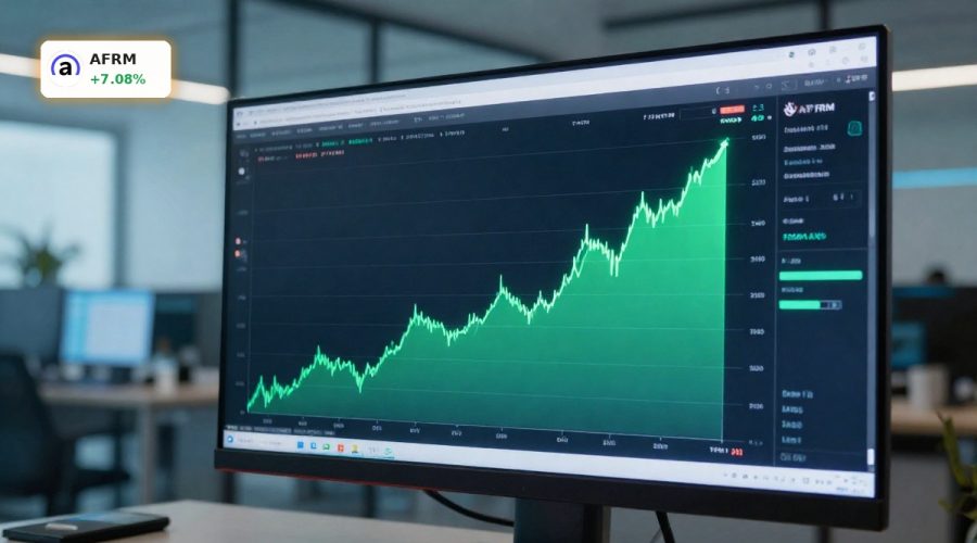 Affirm Forecast highlighted by a rising AFRM stock chart on a modern trading screen