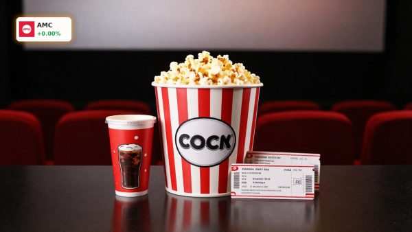 AMC Box Office surge reflected by premium popcorn and soda at a cinema during a record 2026 weekend