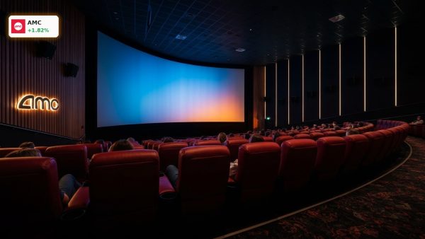 AMC Earnings rise 1.8 percent as record crowds fill modern movie theaters for blockbuster films.