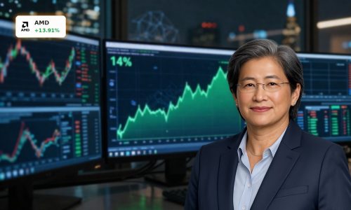AMD Upgrade fuels sharp stock surge as AI CPU optimism and Intel earnings shock boost chipmaker shares.