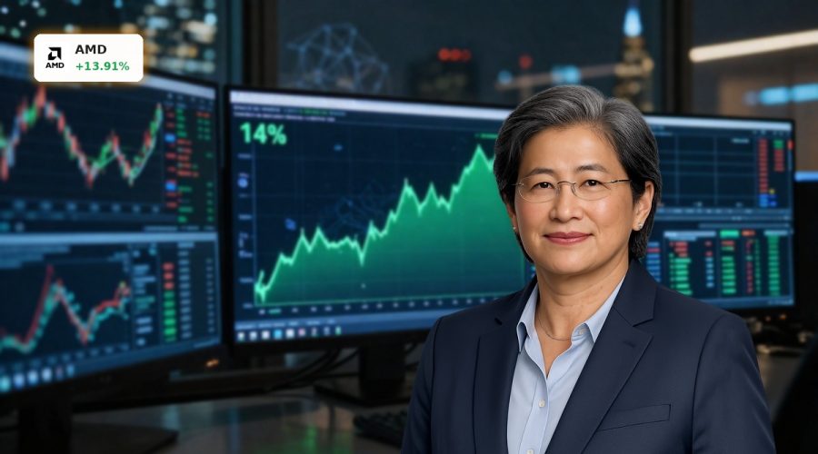 AMD Upgrade fuels sharp stock surge as AI CPU optimism and Intel earnings shock boost chipmaker shares.