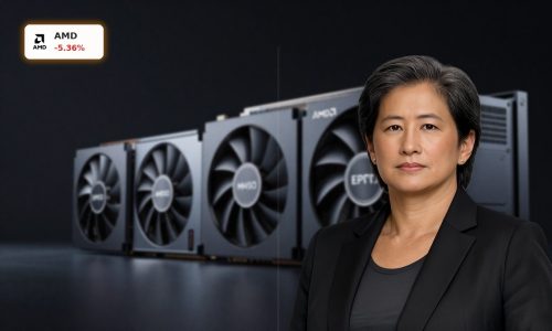 High-end AMD MI450 GPUs and EPYC CPUs symbolizing AMD AI Strategy in data centers