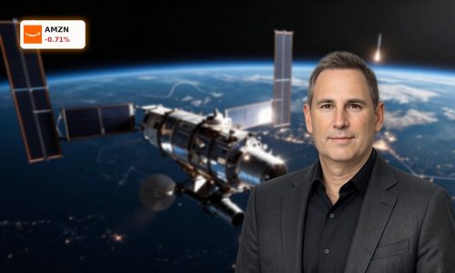 Amazon Globalstar Acquisition concept with LEO satellites linking Earth to expand Project Kuiper and AI connectivity