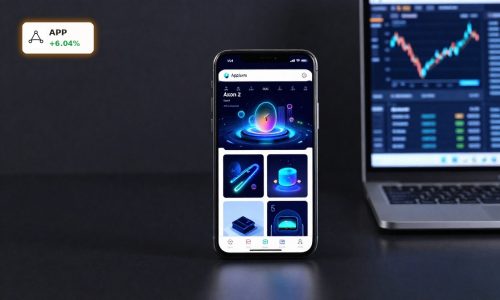 AppLovin Earnings boosted by Axon AI ad engine shown on premium mobile ad-tech dashboard