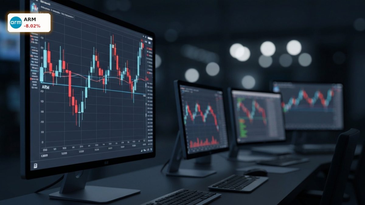 Arm Holdings Sell-off: Stock Plunges 8% as Tech Sector Rotates
