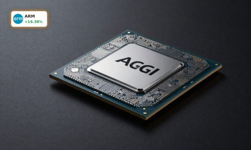 Arm Holdings AI Strategy Shift highlighted by premium AGI AI server CPU chip product close-up