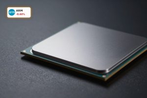 Arm Holdings AI Demand chip close-up symbolizing volatile AI data center CPU outlook