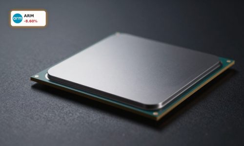 Arm Holdings AI Demand chip close-up symbolizing volatile AI data center CPU outlook