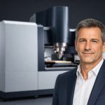 ASML Terafab EUV lithography machine in premium dark studio setting tied to AI chip manufacturing demand