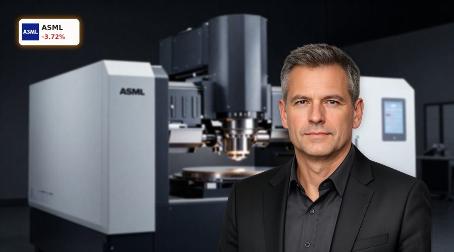 ASML EUV Technology lithography machine in a high-end semiconductor fab environment