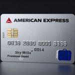 American Express Delta Partnership premium travel card with airline-themed luxury staging