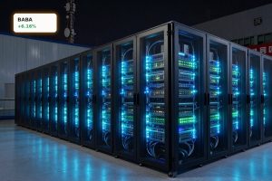 Alibaba AI Infrastructure powering a high-density Zhenwu chip data center cluster in China