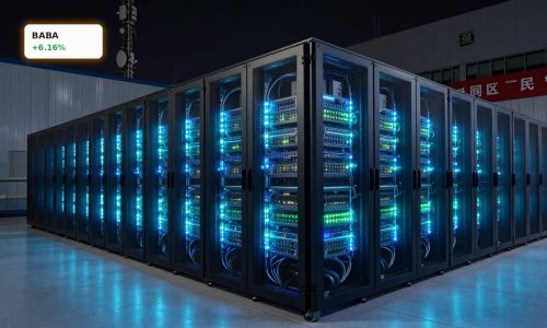 Alibaba AI Infrastructure powering a high-density Zhenwu chip data center cluster in China