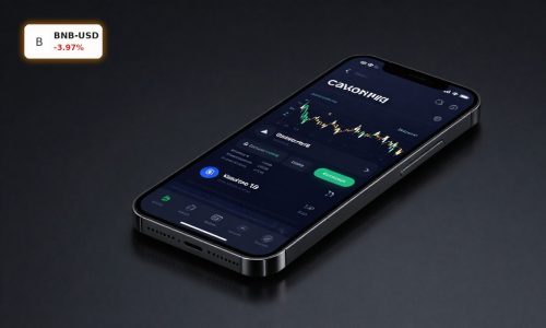Binance Stock Trading concept on smartphone with stock and ETF investing interface for global users