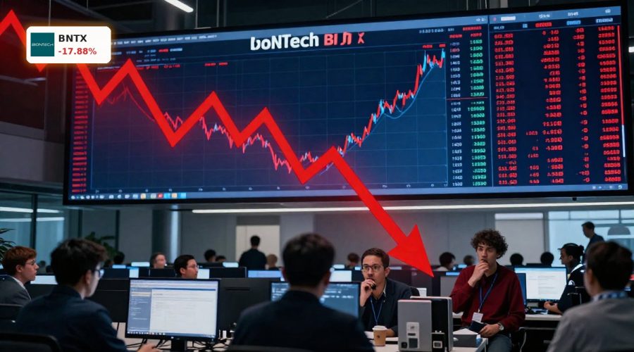 BioNTech Leadership Change linked to sharp BNTX stock sell-off on trading floor