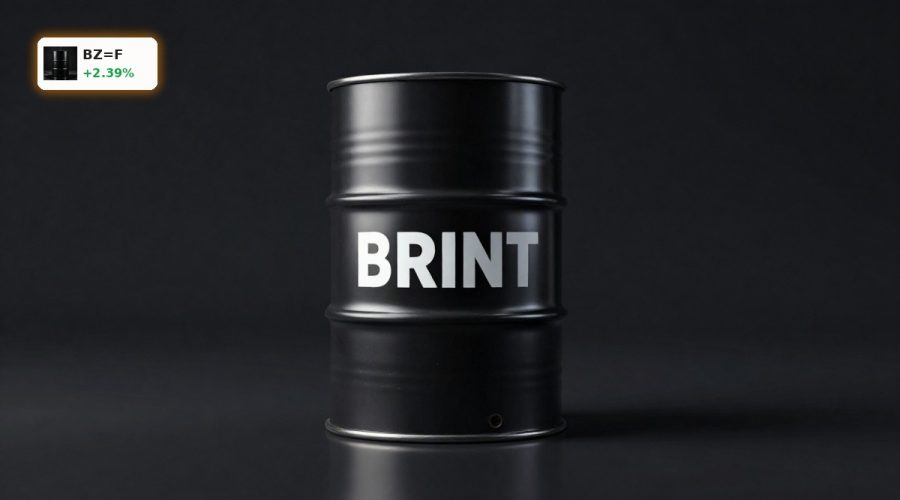 Brent Oil Crisis symbolized by a premium Brent crude barrel under dramatic lighting above $100