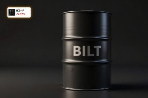 Brent Oil Crisis concept with premium Brent crude barrel under dramatic lighting