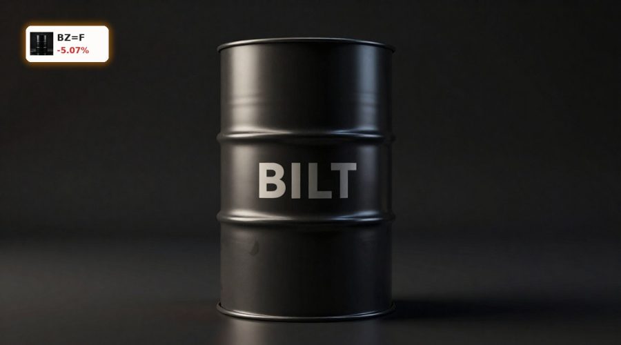 Brent Oil Crisis concept with premium Brent crude barrel under dramatic lighting