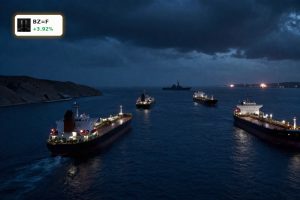 Brent Oil Shock as tankers stall in the Strait of Hormuz amid rising geopolitical risk.