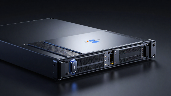 Berkshire Hathaway Alphabet Strategy concept with premium AI server hardware on a dark studio background