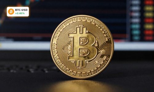 Golden Bitcoin in dramatic lighting symbolizing Bitcoin All-Time High rally and ETF-driven demand