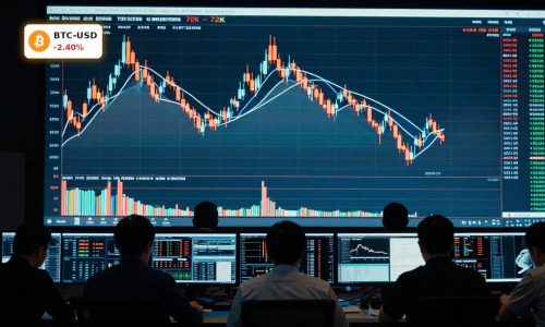 Bitcoin Market Analysis chart showing volatile BTCUSD price near key resistance and potential short squeeze zone