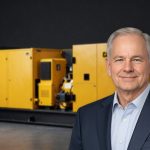 Caterpillar AI Strategy highlighted by industrial generator and microgrid power system for AI data centers