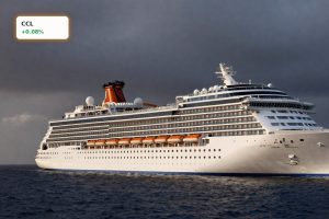 Carnival cruise ship at sea under moody sky reflecting Carnival Earnings outlook and fuel price risks