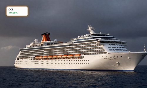 Carnival cruise ship at sea under moody sky reflecting Carnival Earnings outlook and fuel price risks