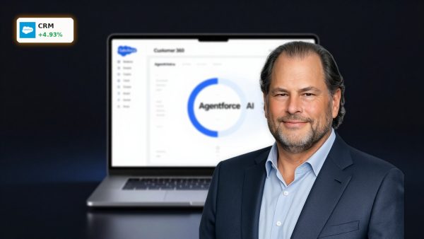 Salesforce Upgrade drives focus on Customer 360 and Agentforce AI platform on premium laptop display