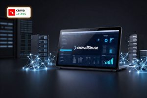 CrowdStrike AI Partnerships concept with Falcon platform, GPUs and cloud data center security