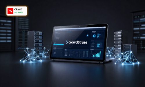 CrowdStrike AI Partnerships concept with Falcon platform, GPUs and cloud data center security