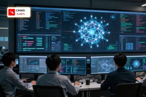 Security analysts monitor AI-driven cyber threats in SOC amid rising CrowdStrike AI Risk concerns