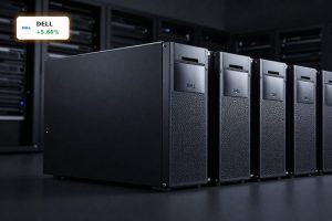 Dell AI Servers in a premium data center rack highlighting enterprise AI infrastructure