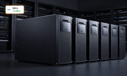 Dell AI Servers in a premium data center rack highlighting enterprise AI infrastructure