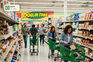 Dollar Tree Earnings reflected in a busy multi-price discount store with strong customer traffic