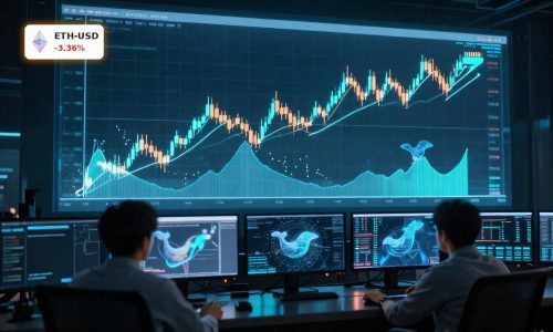 Ethereum Market Analysis of ETH breakout with whale accumulation and key support levels on a trading desk chart.