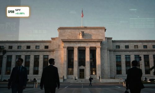 Federal Reserve building at dusk symbolizing shifting Federal Reserve Rate Policy after Middle East truce