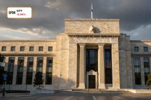 Federal Reserve Rate Path uncertainty highlighted by Washington D.C. Fed headquarters amid Iran oil shock