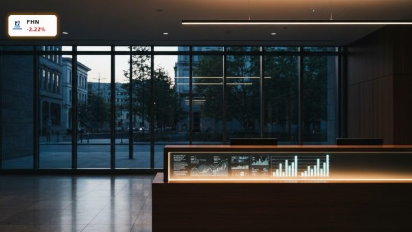 Modern bank lobby representing First Horizon Earnings regional banking performance.