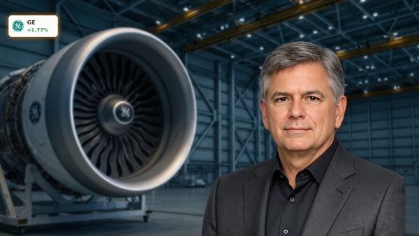 GE Aerospace Earnings commercial jet engine maintenance hangar
