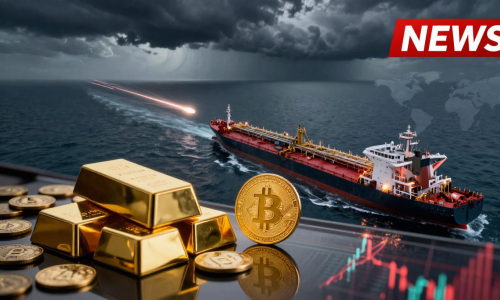 Iran Conflict tension near Strait of Hormuz with oil tankers, gold and Bitcoin market impact